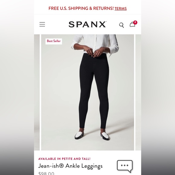 Spanx Jean-ish Ankle Leggings - Picture 1 of 5